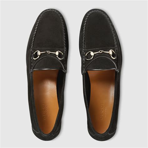 suede gucci horsebit loafers|Gucci women's loafer with horsebit.